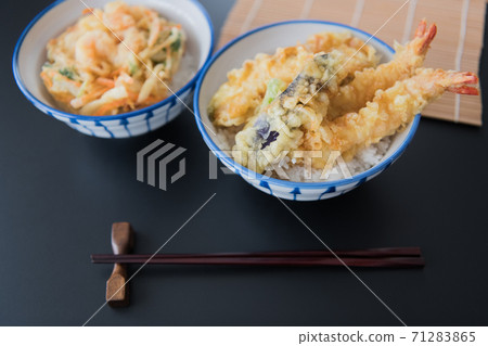 Tendon Kakiagedon碗圖片素材 Tendon Kakiagedon碗圖片素材 71283865