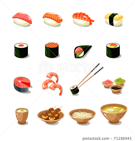 Asia Food Icon Set 71286941