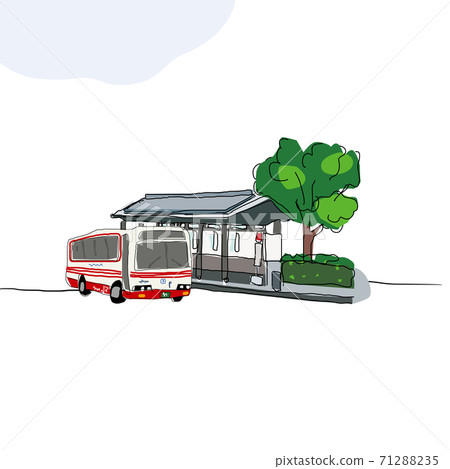 Bus stop, Shimabara City, Nagasaki Prefecture 71288235