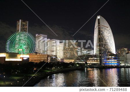 Yokohama, Night view of Minato Mirai Yokohama, Night view of Minato Mirai 71289488