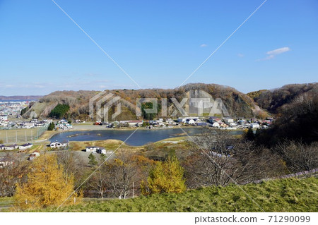 Akkeshi city Akkeshi fishing port seen from I cup 71290099