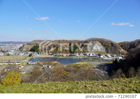 Akkeshi city Akkeshi fishing port seen from I cup 71290107