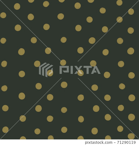 Background, wallpaper, graphic material, polka dots, dots (khaki, green, green, gold) 71290119