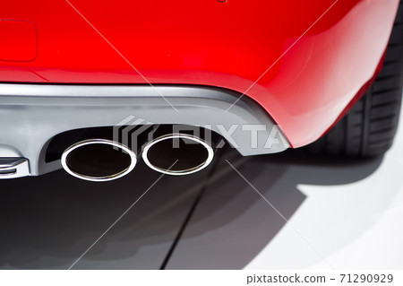 Exhaust double pipe of modern sport car 71290929