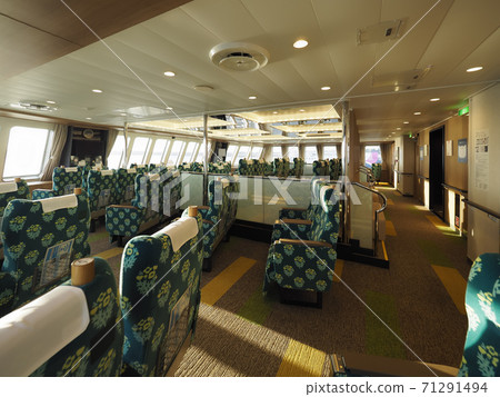 Heart Land Ferry "Amapora Soya" at Wakkanai Port First-class island view sheet on board 71291494