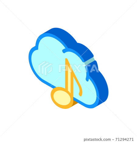 music cloud storage isometric icon vector illustration music cloud storage isometric icon vector illustration 71294271