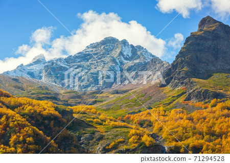 Major mountain range of the Caucasus Mountains. North Ossetia-Alania, Russia Major mountain range of the Caucasus Mountains. North Ossetia-Alania, Russia 71294528