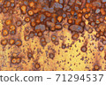 rusty metal texture 71294537