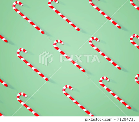 Christmas candy canes overhead view Christmas candy canes overhead view 71294733