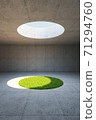 concrete space interior, 3d rendering 71294760