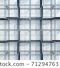 metal rack construction into the loft interior, 3d rendering 71294763