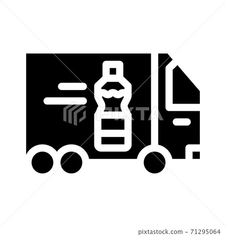 delivering oil truck glyph icon vector illustration delivering oil truck glyph icon vector illustration 71295064