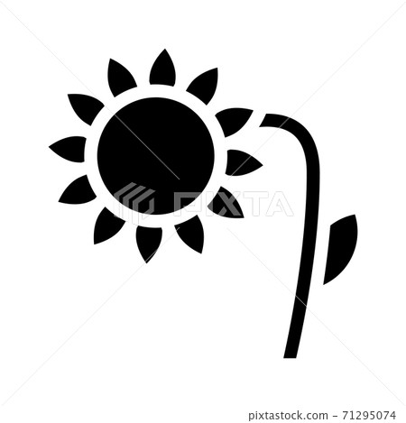 sunflower plant glyph icon vector symbol illustration sunflower plant glyph icon vector symbol illustration 71295074