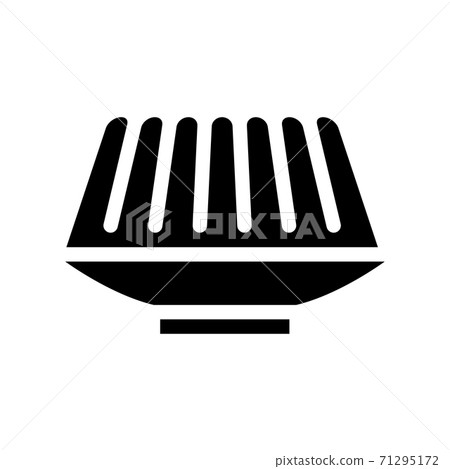 agar-agar meal glyph icon vector symbol illustration 71295172