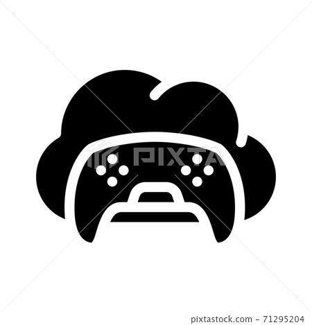 game safe cloud glyph icon vector illustration game safe cloud glyph icon vector illustration 71295204