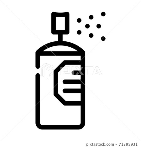 paint color bottle line icon vector illustration 71295931