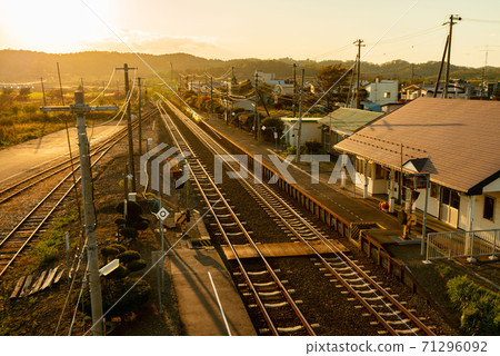 Local line station, autumn Local line station, autumn 71296092
