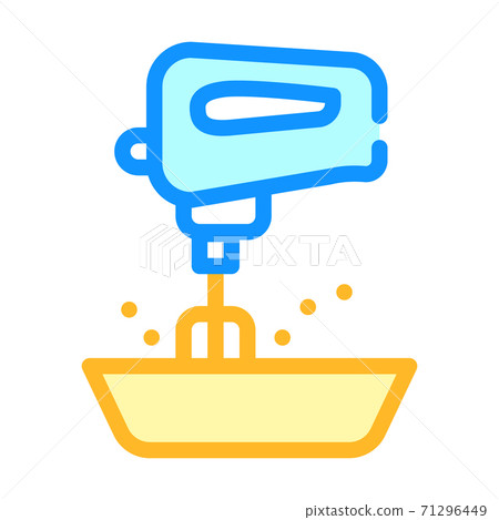 mixer kitchen tool color icon vector illustration mixer kitchen tool color icon vector illustration 71296449