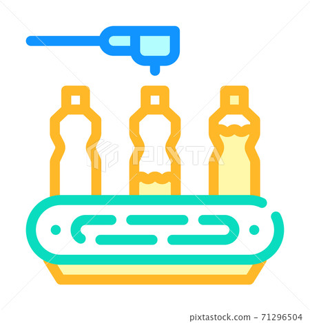 spill conveyor color icon vector symbol illustration spill conveyor color icon vector symbol illustration 71296504