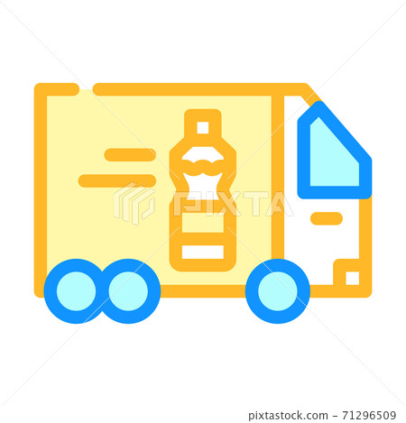 delivering oil truck color icon vector illustration delivering oil truck color icon vector illustration 71296509