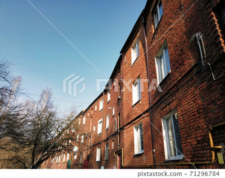 Old historical residential building in Kaliningrad Old historical residential building in Kaliningrad 71296784
