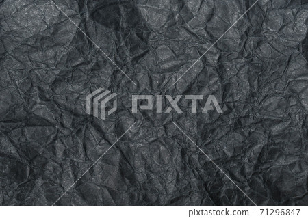 Black crumpled paper textured background for product overlay or backdrop design Black crumpled paper textured background for product overlay or backdrop design 71296847