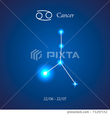 Zodiac constellation. Cancer. The Crab. Zodiac constellation. Cancer. The Crab. 71297152