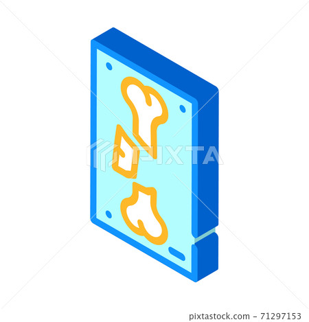 broken bone x-ray isometric icon vector illustration broken bone x-ray isometric icon vector illustration 71297153