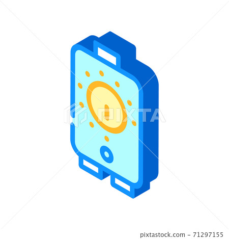 timer irrigation system isometric icon vector illustration 71297155