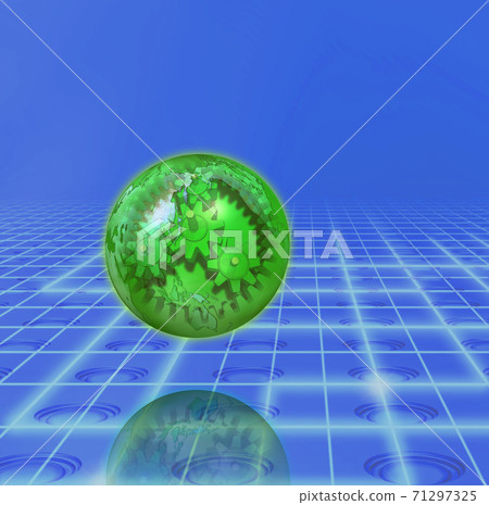 Earth, city and infinite loop gear Earth, city and infinite loop gear 71297325
