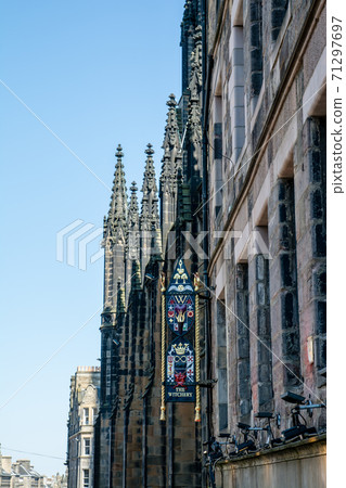 愛丁堡，蘇格蘭的城市景觀歷史的石頭建築 71297697