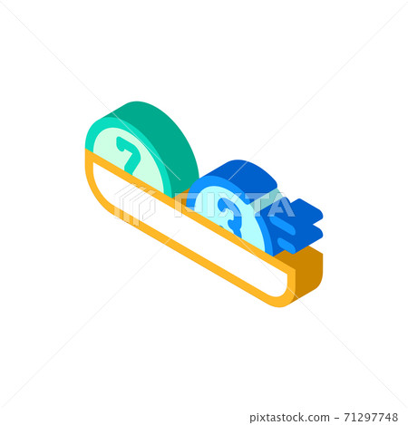 winning lotto numbers balls isometric icon vector illustration 71297748