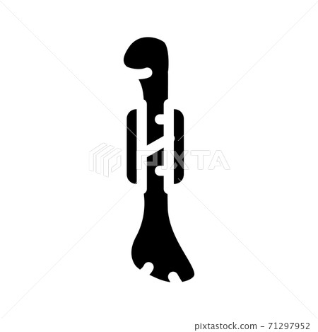 fracture bone treatment glyph icon vector illustration 71297952