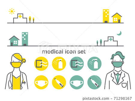 Simple and stylish line art medical icon set Simple and stylish line art medical icon set 71298167