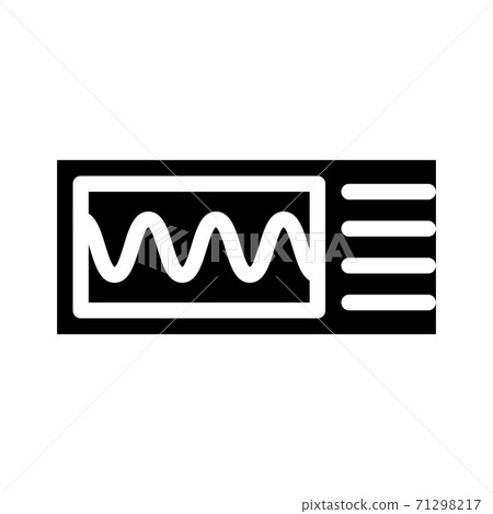 oscilloscope measuring equipment glyph icon vector illustration oscilloscope measuring equipment glyph icon vector illustration 71298217
