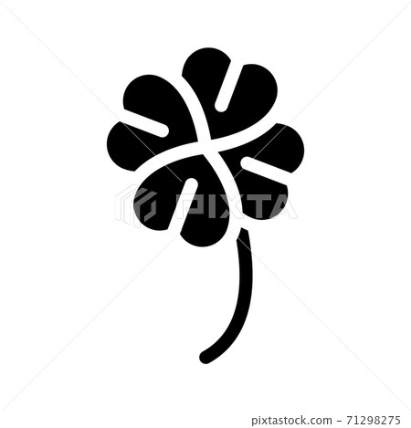 clover lucky glyph icon vector isolated illustration clover lucky glyph icon vector isolated illustration 71298275