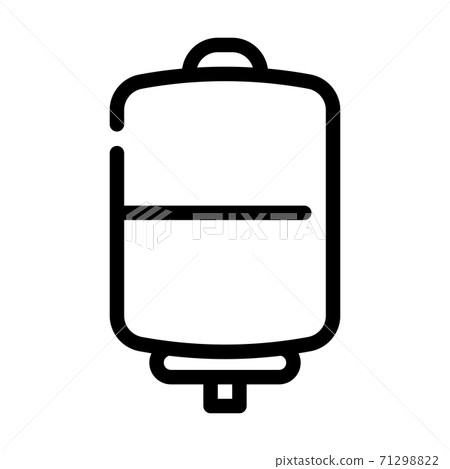 barrel watering equipment line icon vector illustration barrel watering equipment line icon vector illustration 71298822