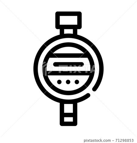 hardness meter or durometer line icon vector illustration 71298853