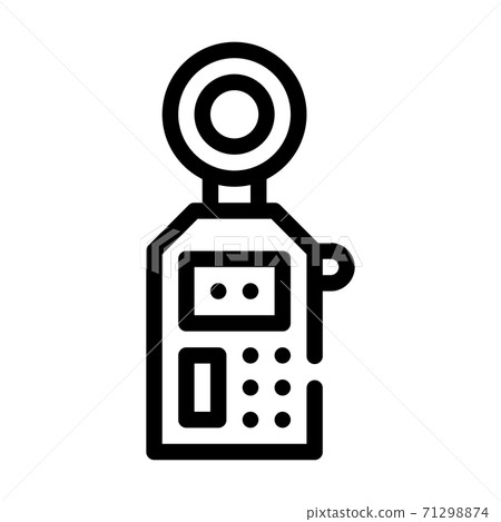 noise meter measuring device line icon vector illustration 71298874