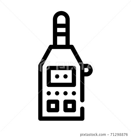 vibrometer measuring equipment line icon vector illustration 71298876