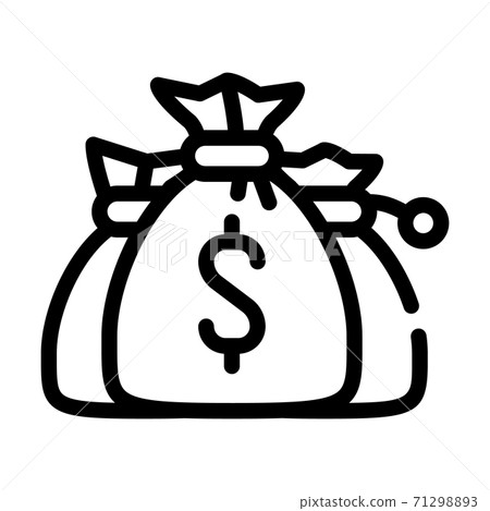 money bags line icon vector isolated illustration money bags line icon vector isolated illustration 71298893