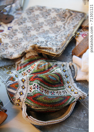 Souvenirs objects at bazaar stock photo 71301121