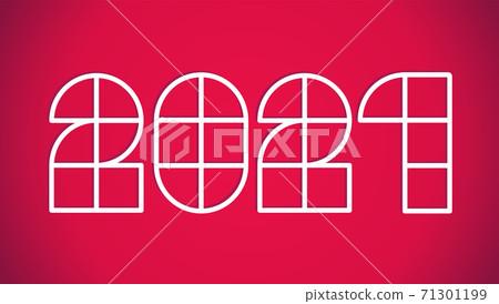 New year postcard 2021 71301199