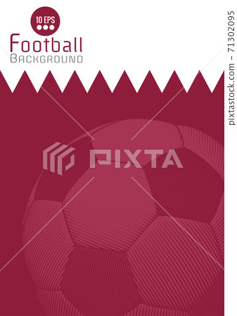 Abstract football graphic template with Qatar flag pattern BG 71302095