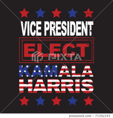 Kamala Harris Vice President Elect. United States of America Presidential Election design vector 71302243