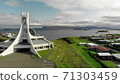 Aerial view of Stykkisholmur, Snaefellsnes peninsula, Iceland 71303459