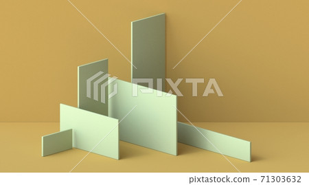 Abstract mock up made of planes 3D Abstract mock up made of planes 3D 71303632