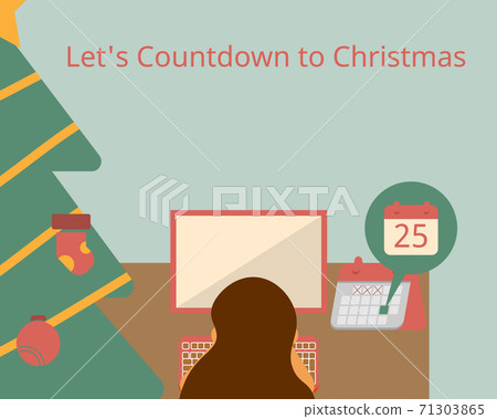 Let's Countdown to Christmas day and celebrate vector Let's Countdown to Christmas day and celebrate vector 71303865