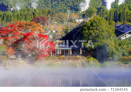 Yufuin gold scale lake 71304545