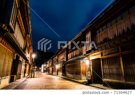 石川縣金澤市東茶屋區的夜景 71304627